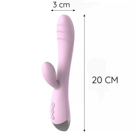 Vibrador con estimulador clitorial